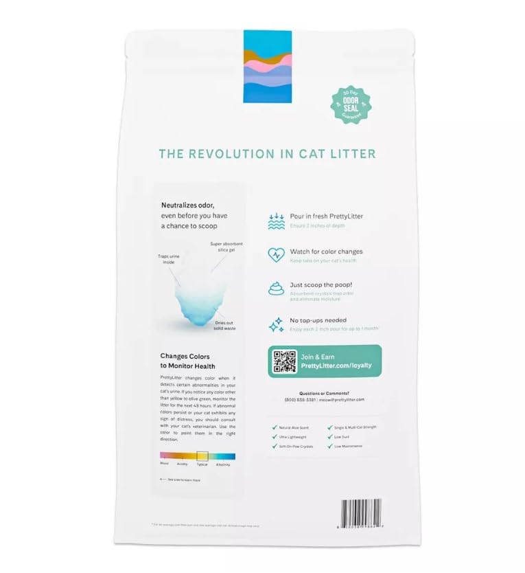 Cat Litter, Calm Aloe Scent with Vitamin E, Non-Clumping, Low Dust, 8 lbs B52191