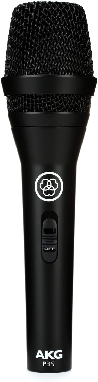 Cardioid Dynamic Vocal Microphone with On/Off Switch, XLR Connector, Black P380