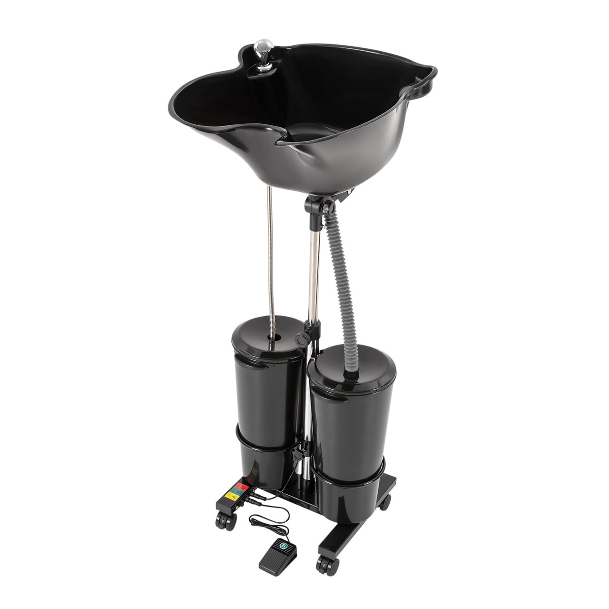 Portable Shampoo Sink with Electric Pump and Adjustable Height D32951
