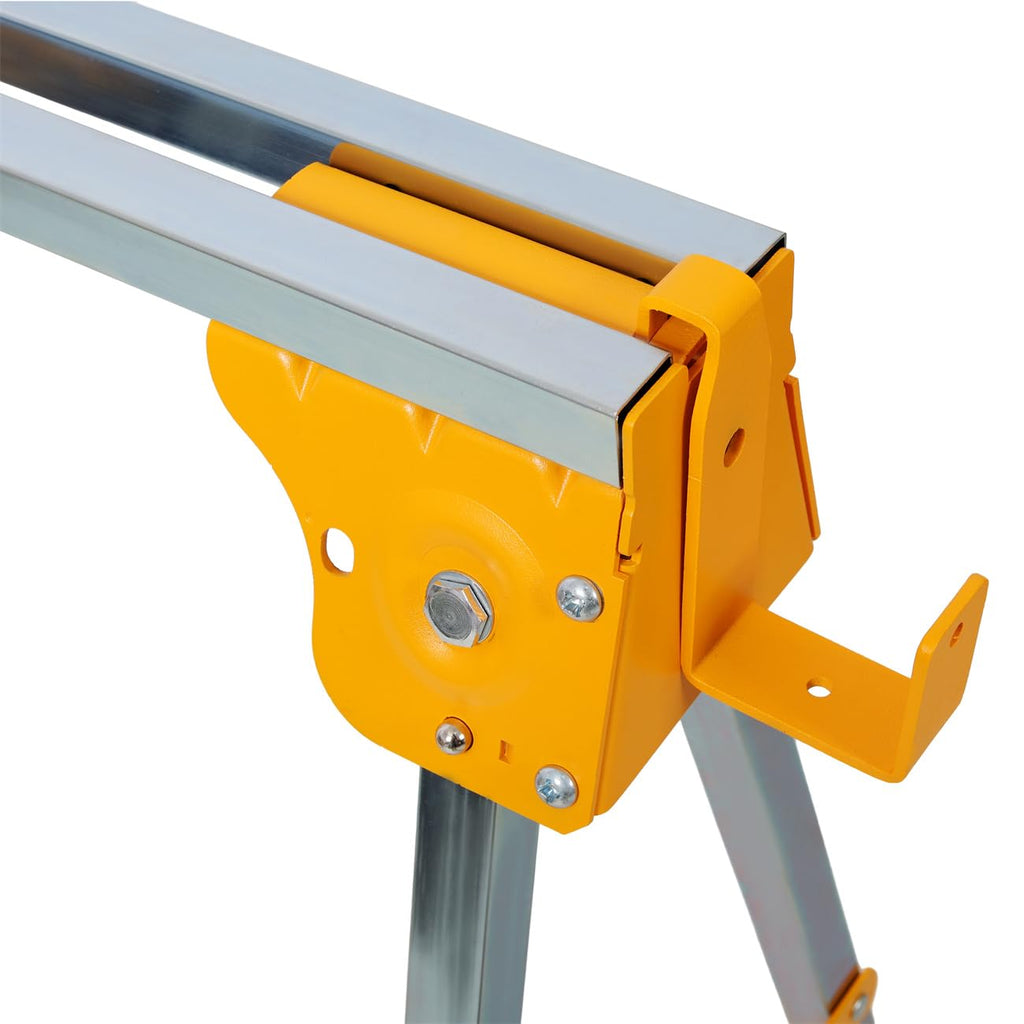 2 Pack Adjustable Height Folding Steel Sawhorse Y80529