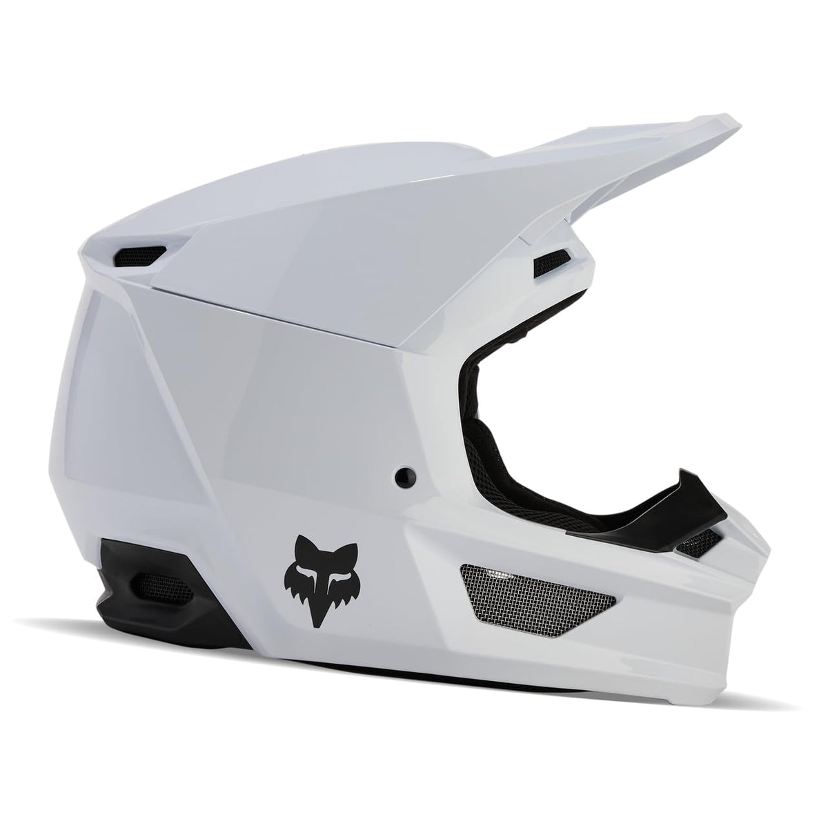 Matte White Motocross Helmet B9817