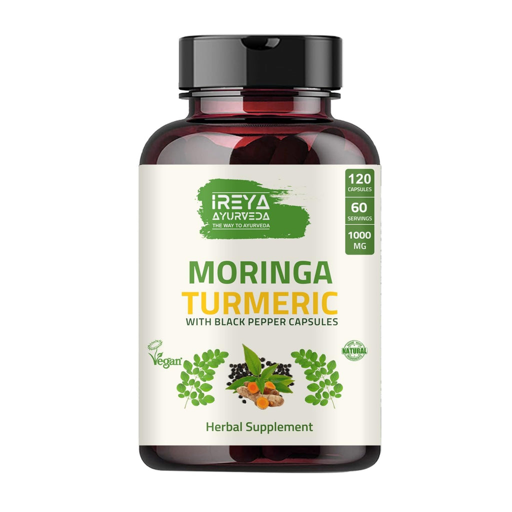 Organic Moringa Turmeric Black Pepper 120 Capsules F6121