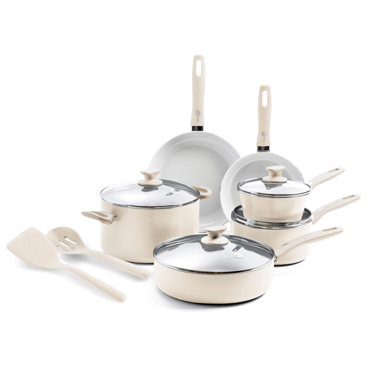12 Piece Ceramic Nonstick Cookware Set M34962