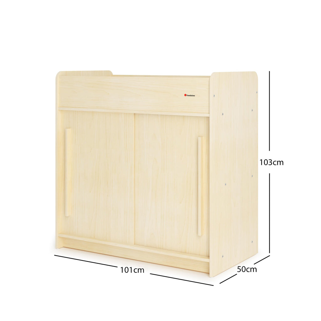 Daycare Changing Table with Built-in Shelving V526238
