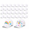 30 Pcs DIY Kids Baseball Caps Hats S1470