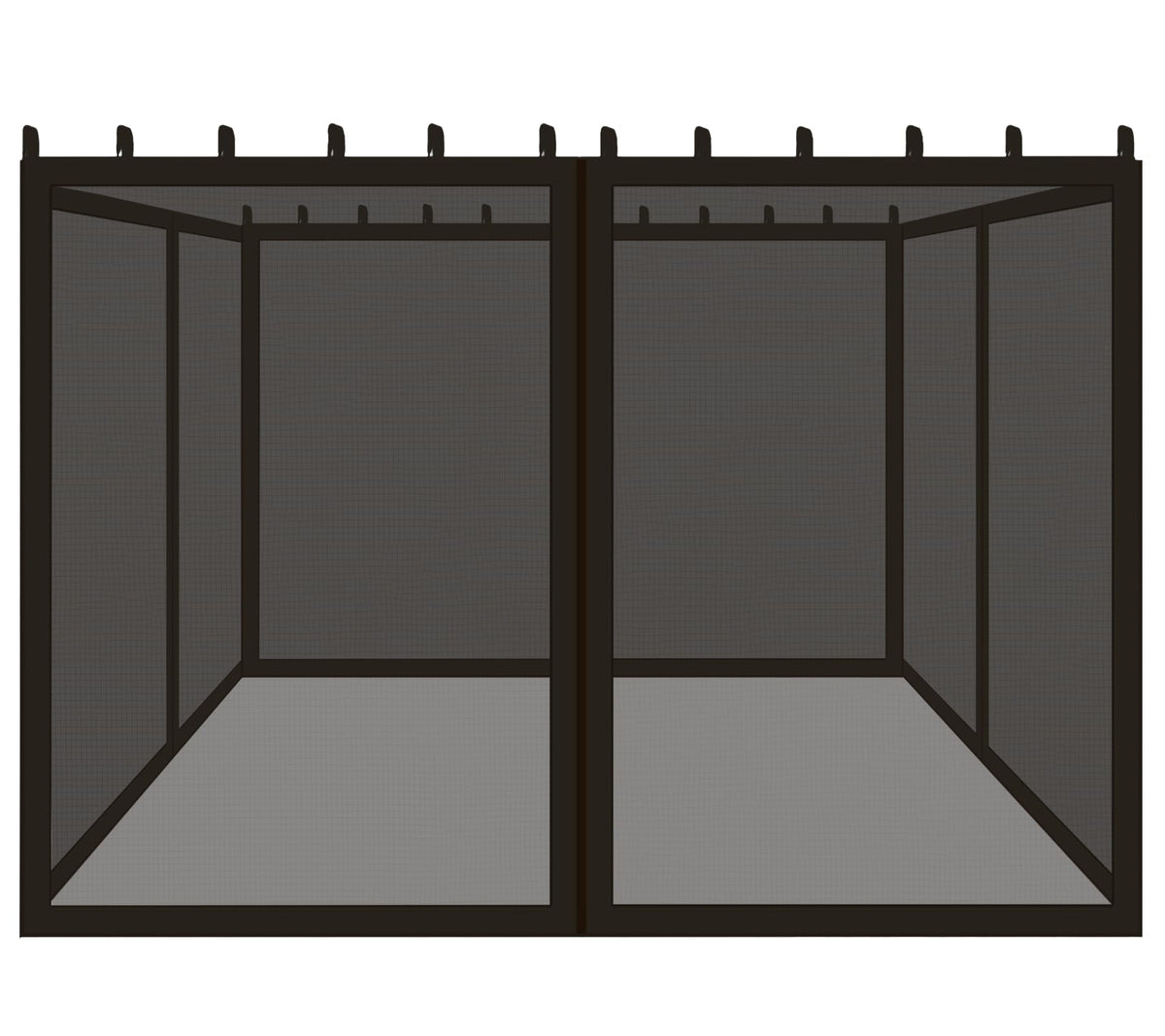 Black 10x10 FT Mosquito Netting Replacement F276757