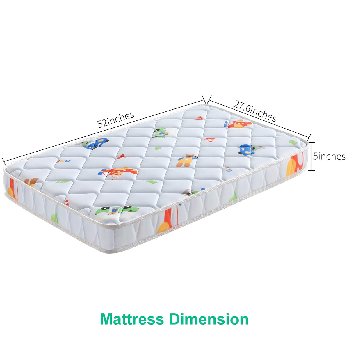 5" Thick Knitted Fabric Crib Mattress F48332