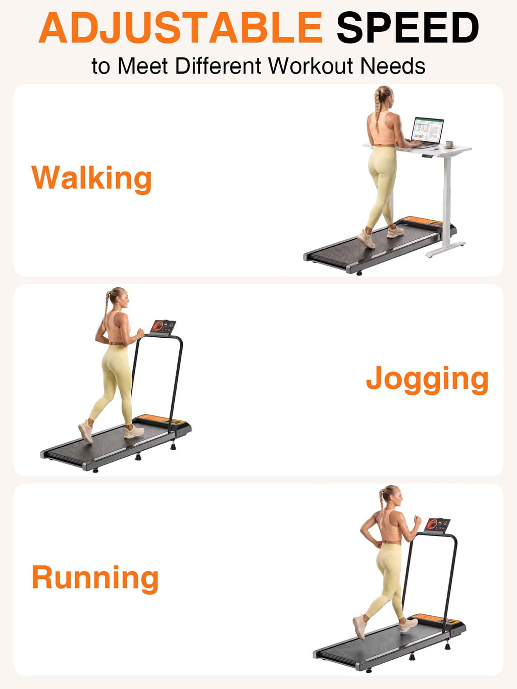 Under Desk Treadmill with Incline Y9118