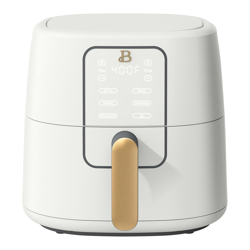 6 Quart Air Fryer with Touch-Activated Display, 4-in-1 Countertop Air Fryer 1750W, Nonstick Dishwasher Safe, White Icing J745