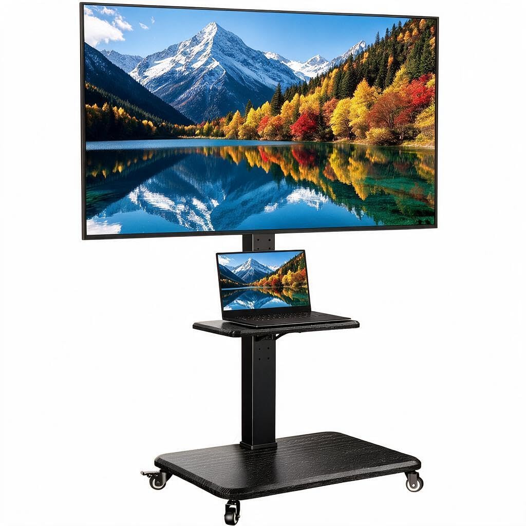 Rolling TV Stand with Wheels for 30-75 Inch TVs Y905781