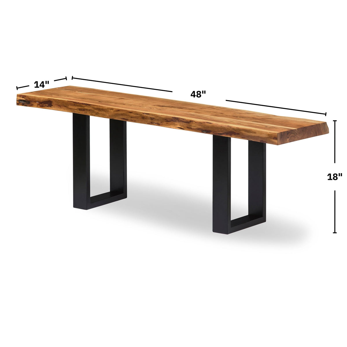 Solid Wood Entryway Bench H60007