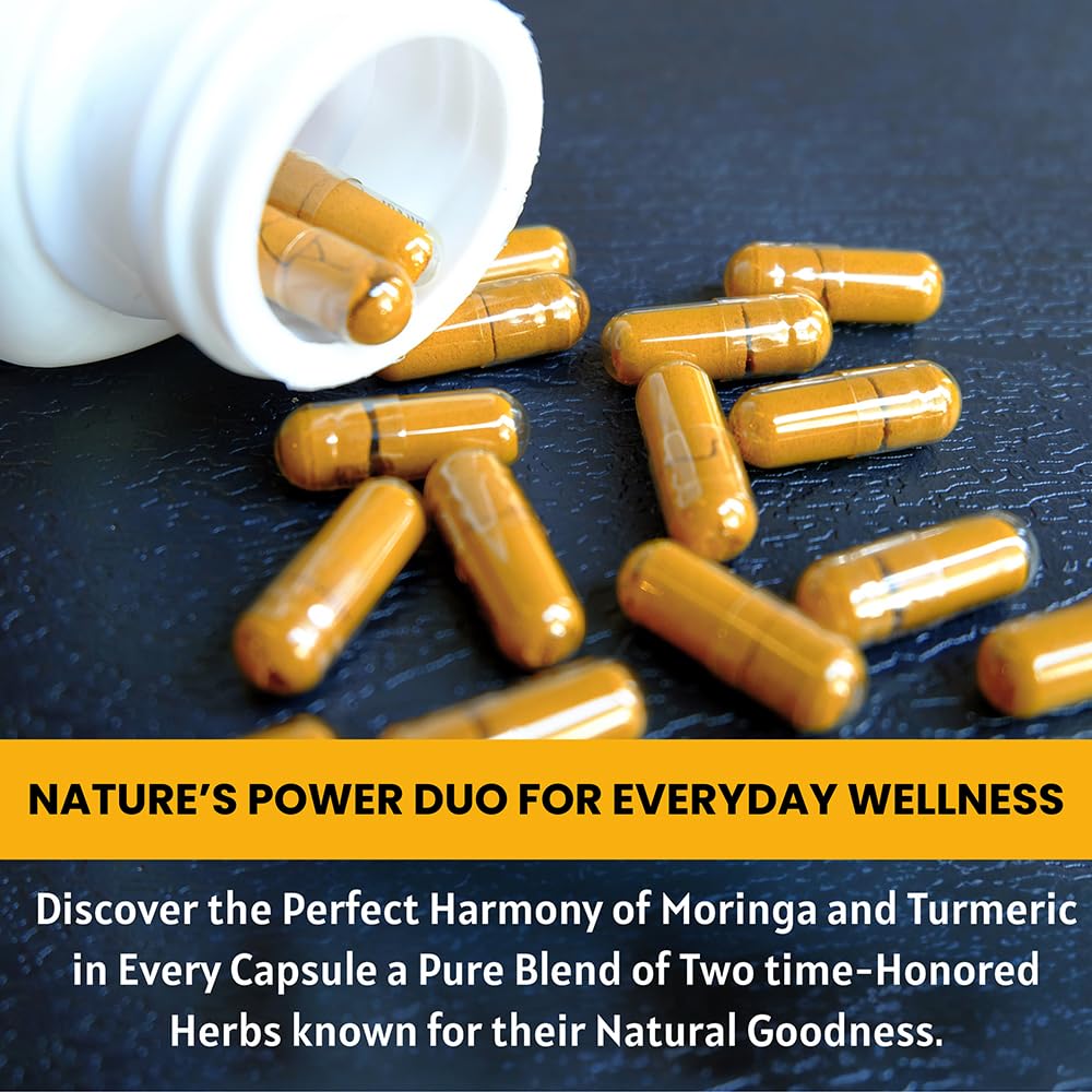Organic Moringa Turmeric Black Pepper 120 Capsules F6121