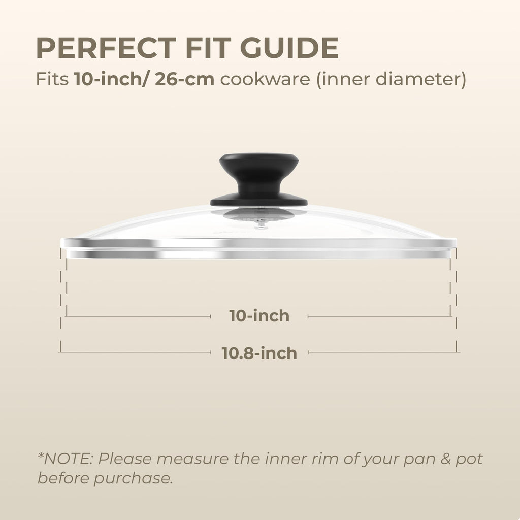 10 Inch Tempered Glass Pan Lid N616