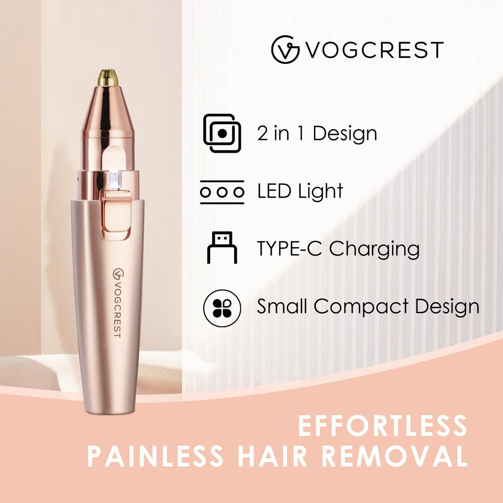 2 in1 Eyebrow Facial Trimmer with Replacement Heads T36750