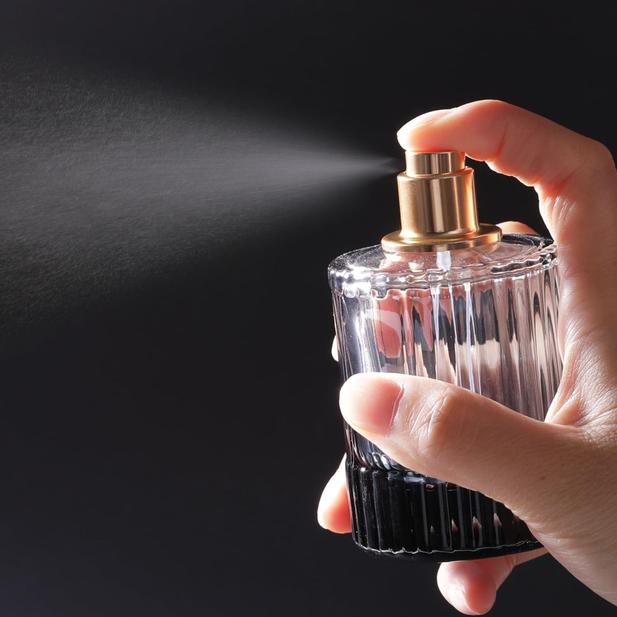 50ml Glass Spray Perfume Bottle Black Z325856