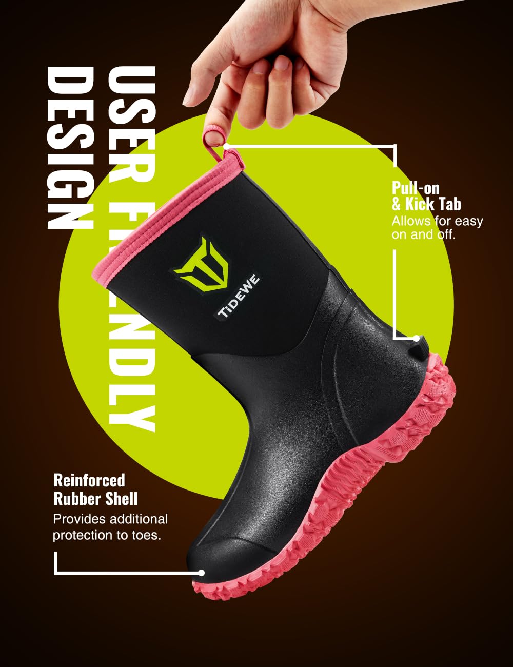Waterproof Rubber Work Boots G1631
