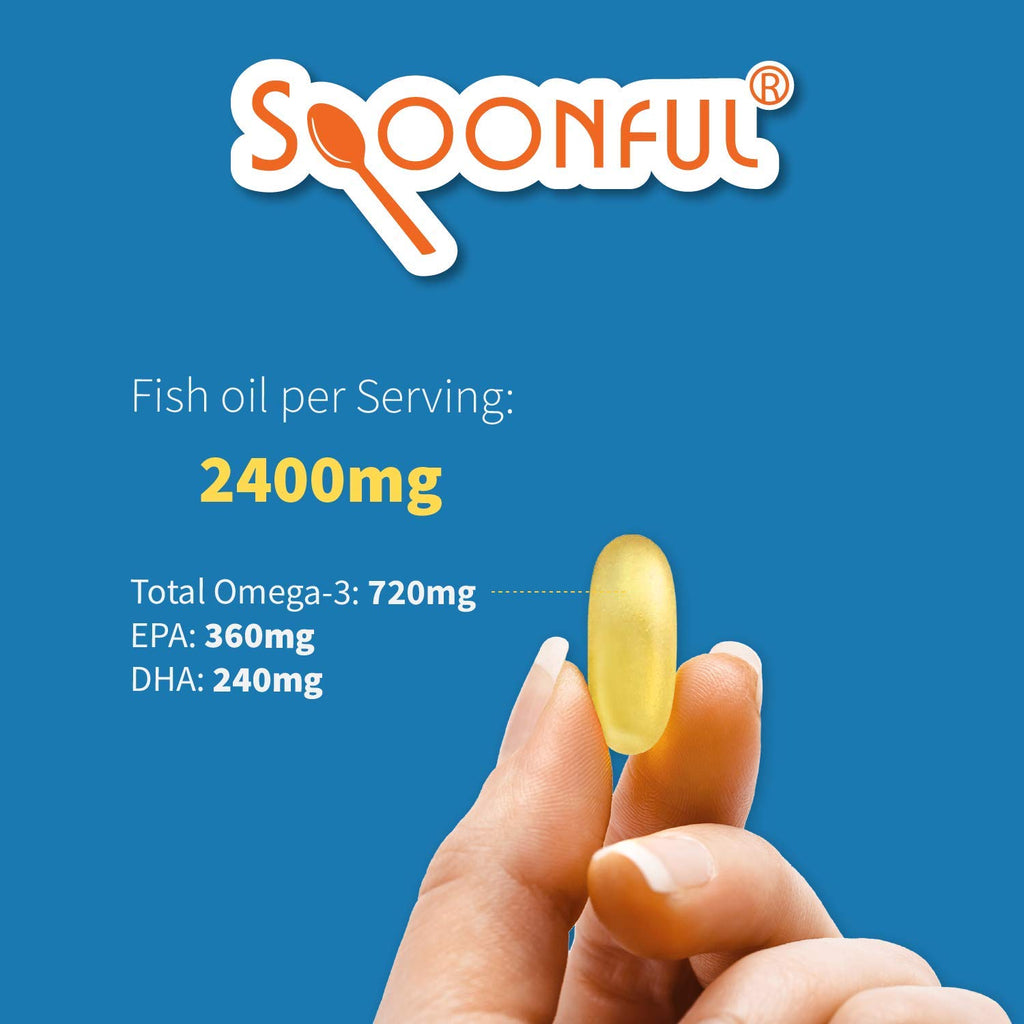 Omega 3 Fish Oil 2400mg 200 Capsules Softgel X6815