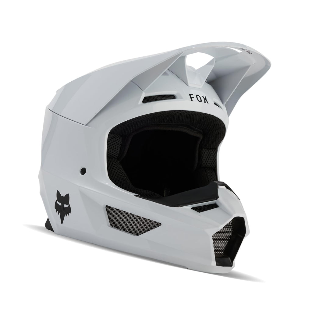 Matte White Motocross Helmet B9817