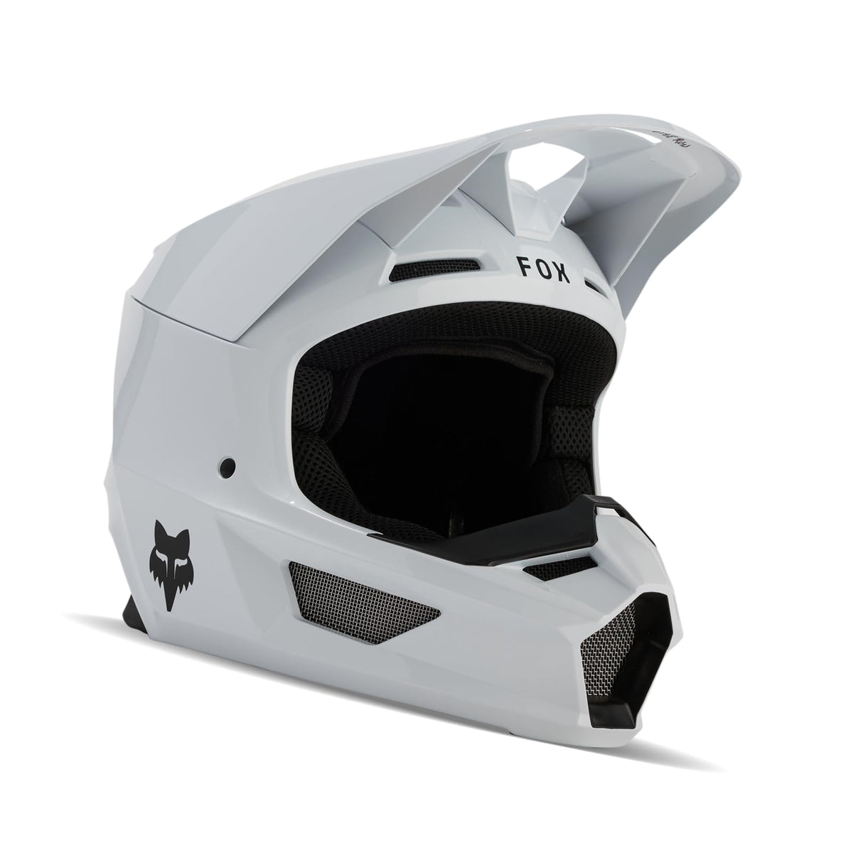 Matte White Motocross Helmet B9817