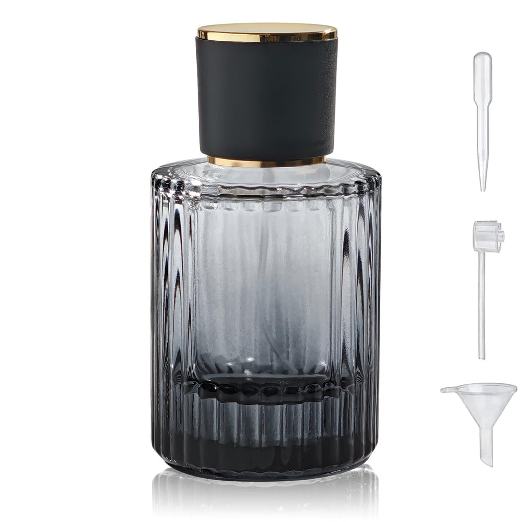 50ml Glass Spray Perfume Bottle Black Z325856