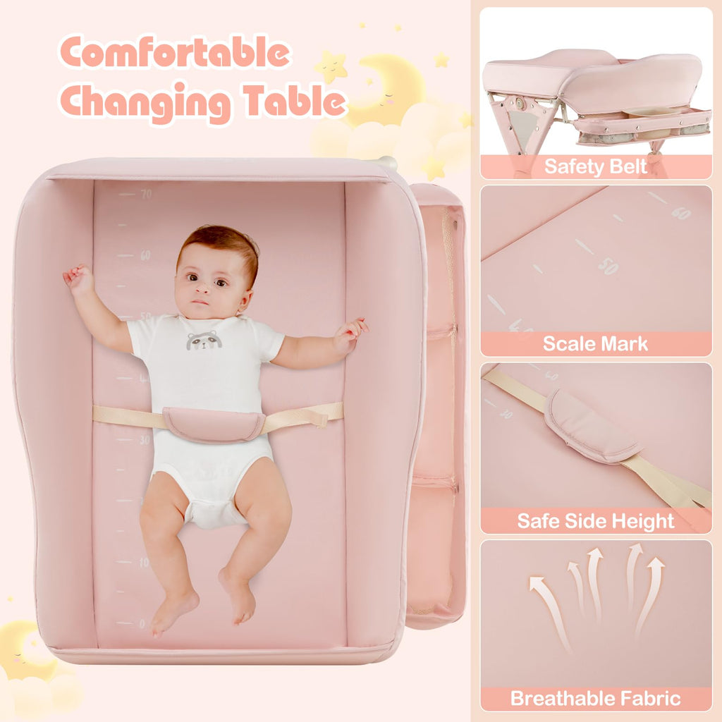 Portable Baby Changing Table with Wheels O1846