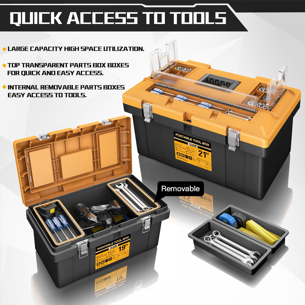 4 In 1 Portable Tool Box Set I7987