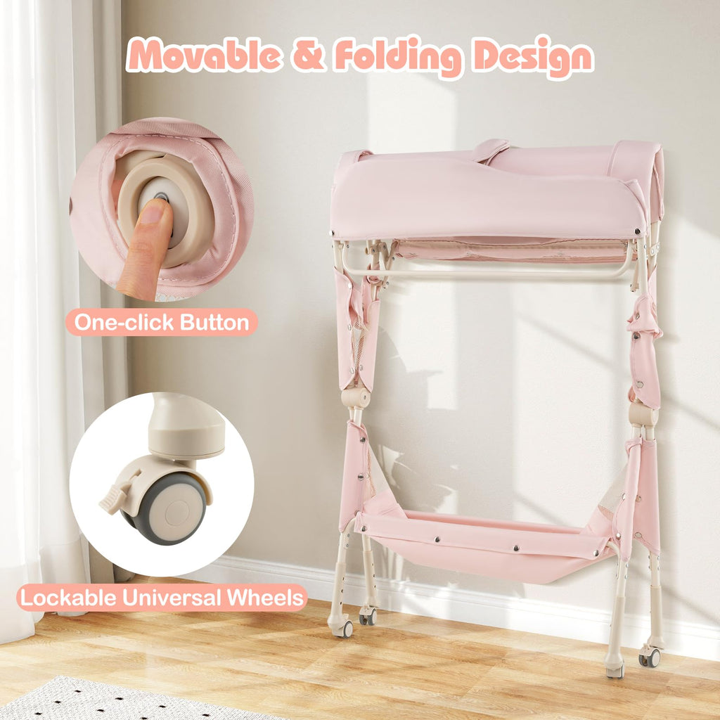 Portable Baby Changing Table with Wheels O1846