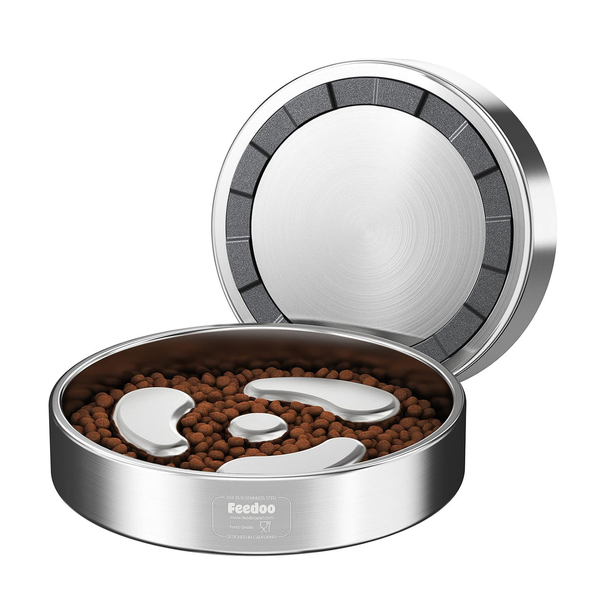 Slow Feeder Dog Bowl 304 Stainless Steel Non-Slip Z796745