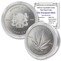 1 oz Silver Cannabis Coin Brilliant Uncirculated in Capsule B561528