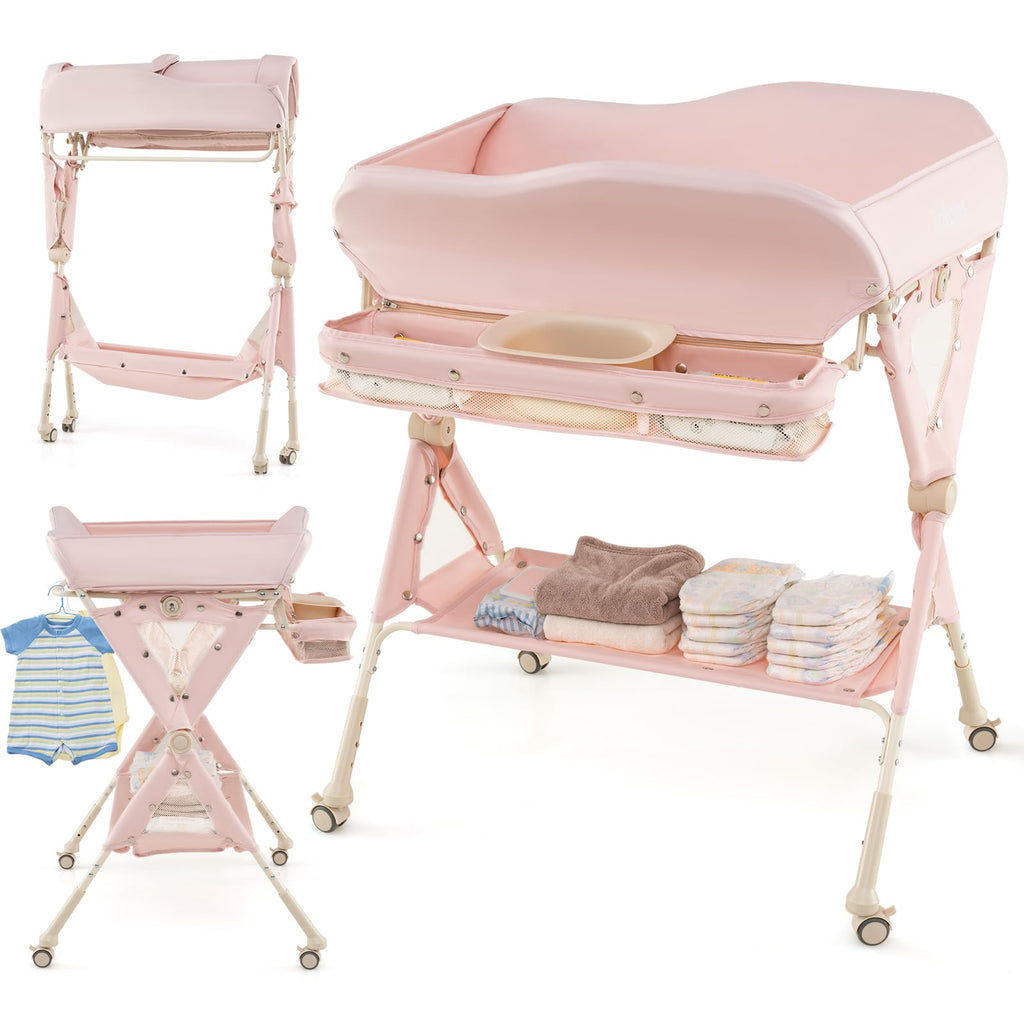 Portable Baby Changing Table with Wheels O1846