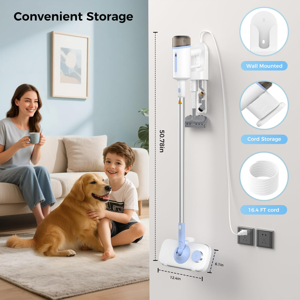 10 in 1 Detachable Handheld Steam Mop V436951
