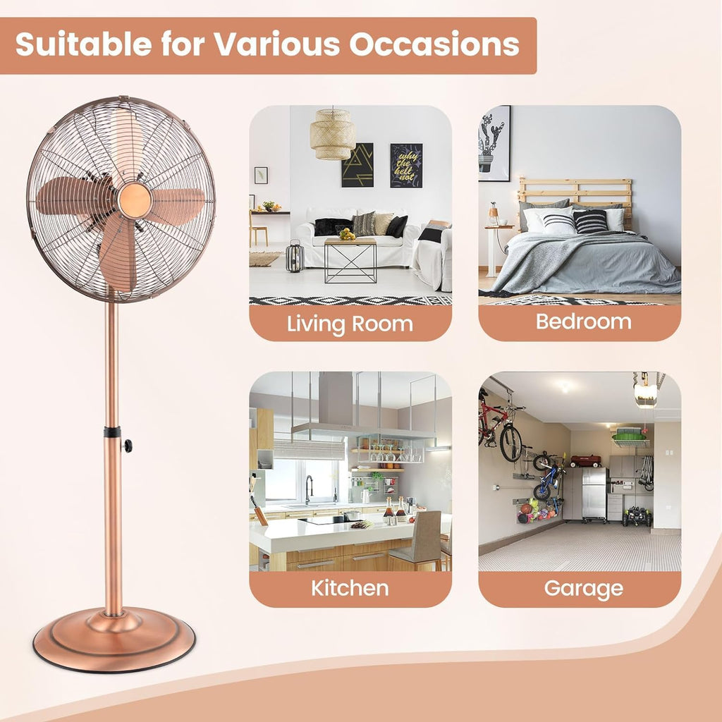 16'' Oscillating Pedestal Fan with 3 Speed G187