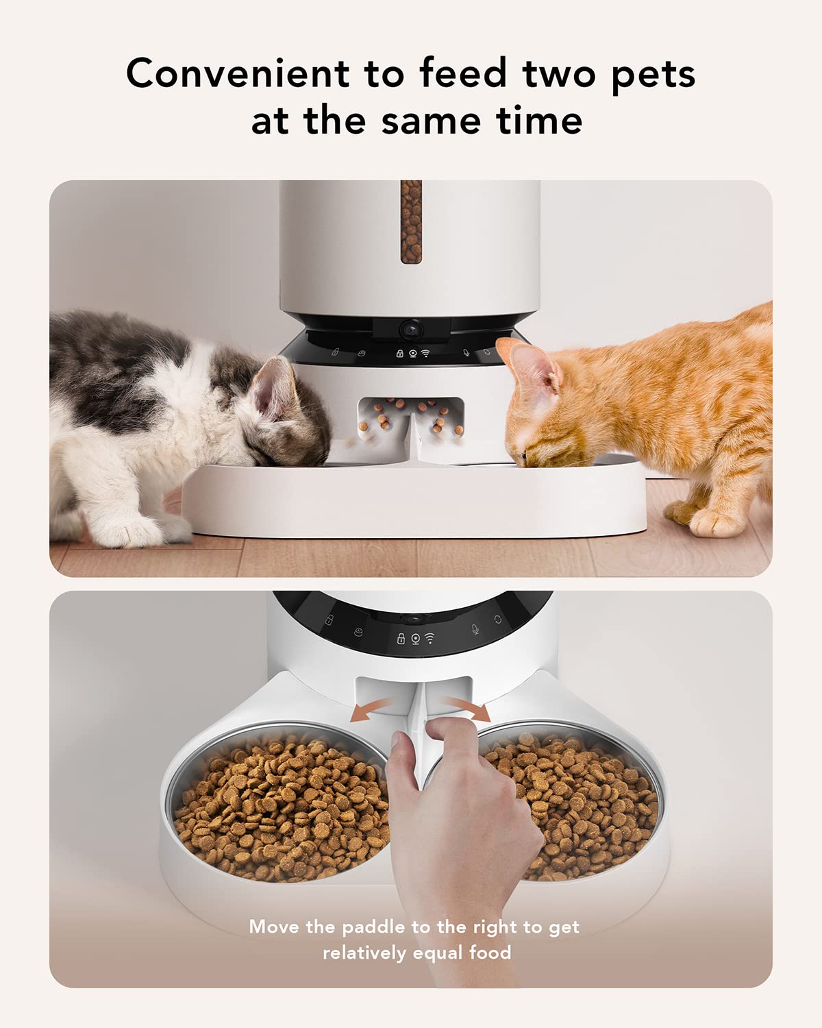 Automatic Cat Feeder with Camera 1080P HD Video 5G WiFi 2-Way Audio Q27369