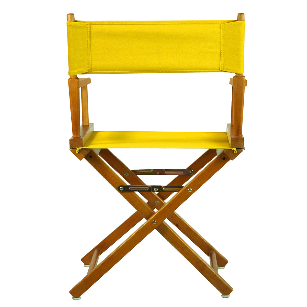 Honey Oak Frame Gold Canvas Director Chair A978329