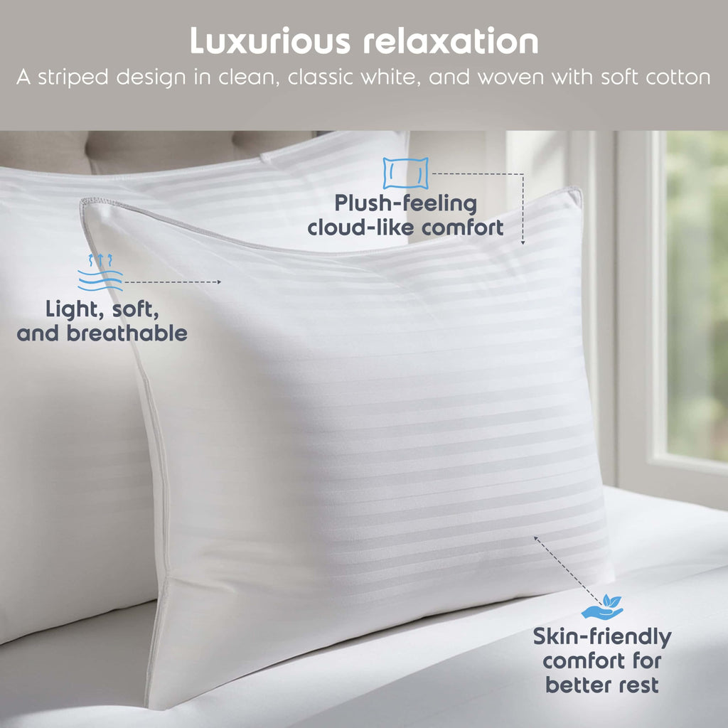 King Size Memory Foam Pillow Set of 2 Q117