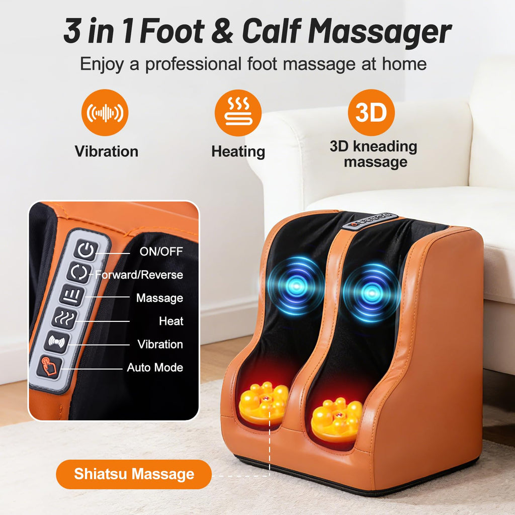Full Body Massage Mat with Calf Vibration and Foot Massager W7028