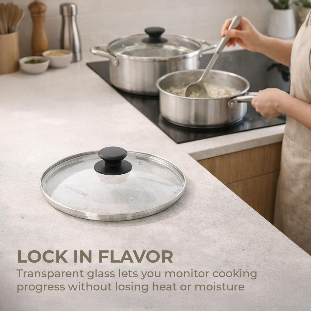 10 Inch Tempered Glass Pan Lid N616