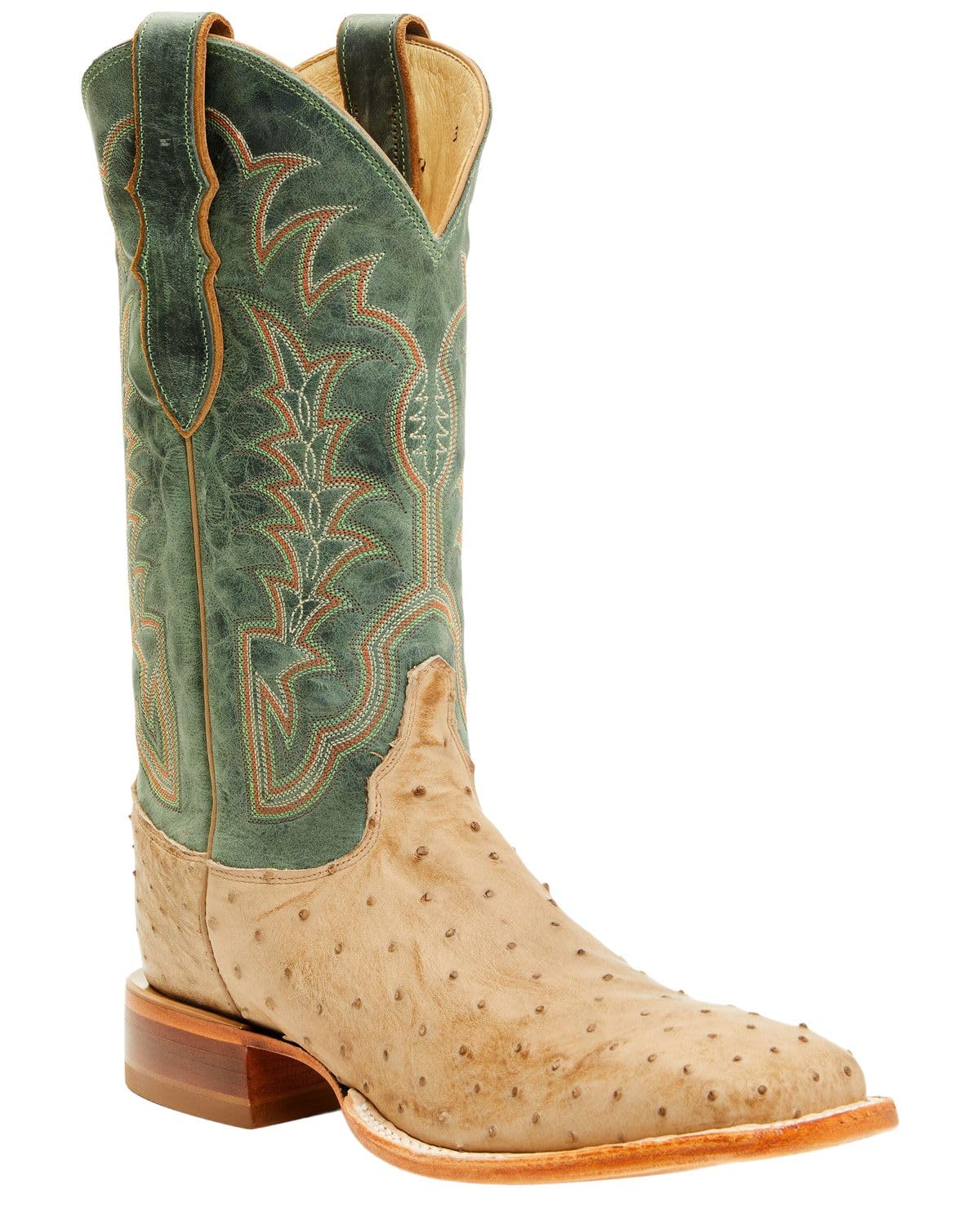 Men's Ostrich Western Boot Broad Square Toe M40889