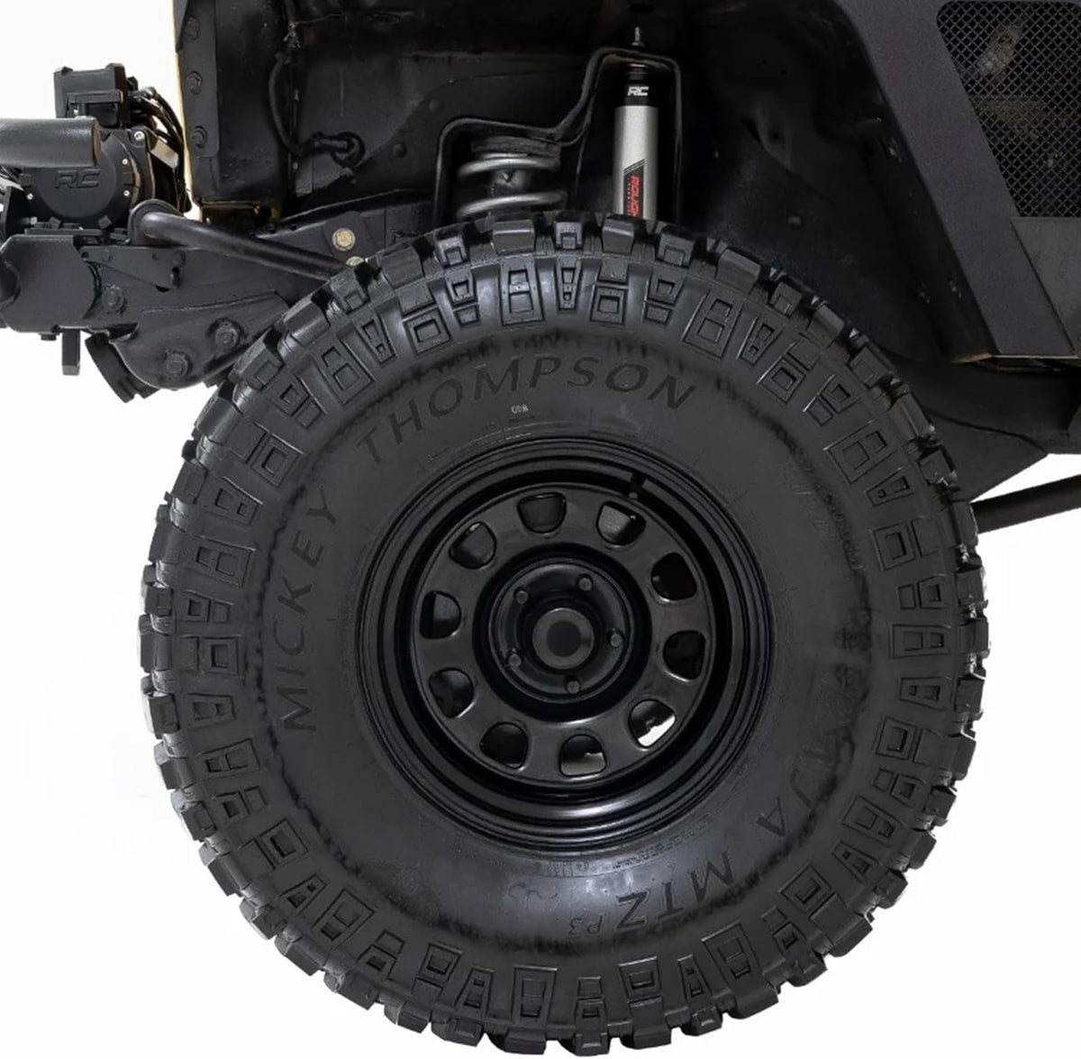 Black Steel 16x8 5x5 Bolt Pattern Wheel M174