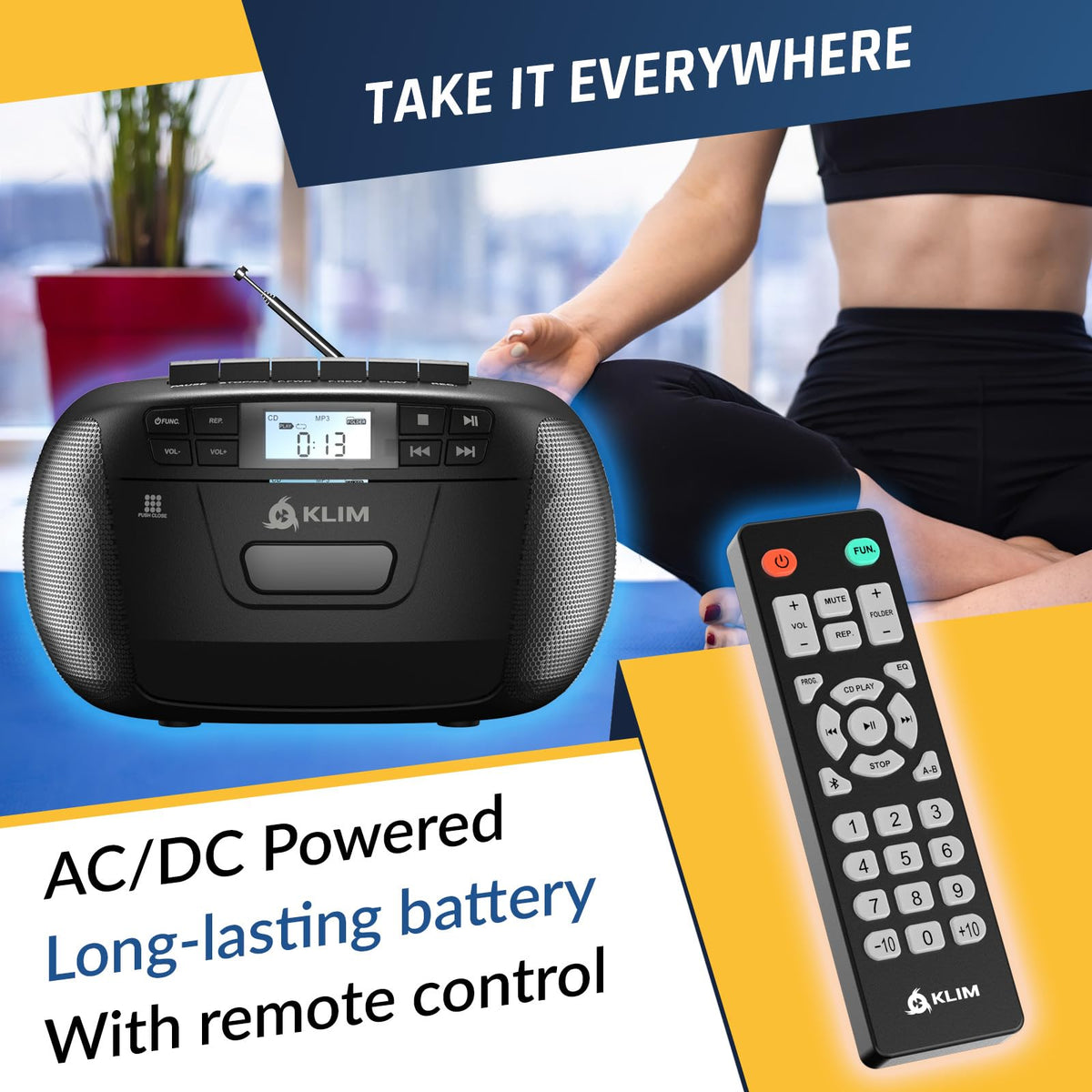 CD Cassette Player with Bluetooth Boombox P751