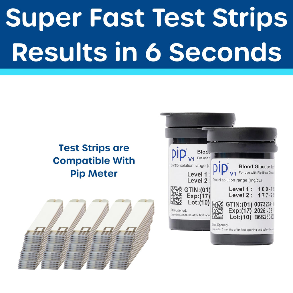 Blood Glucose Test Strips and Lancets 100 Count 30G 1.0mm E76100