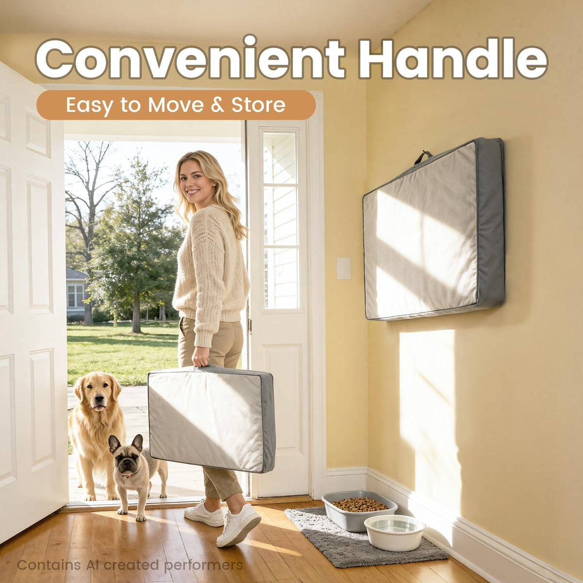 Large Reversible Memory Foam Dog Bed S257