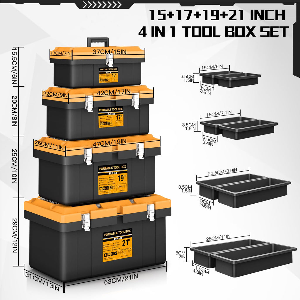 4 In 1 Portable Tool Box Set I7987