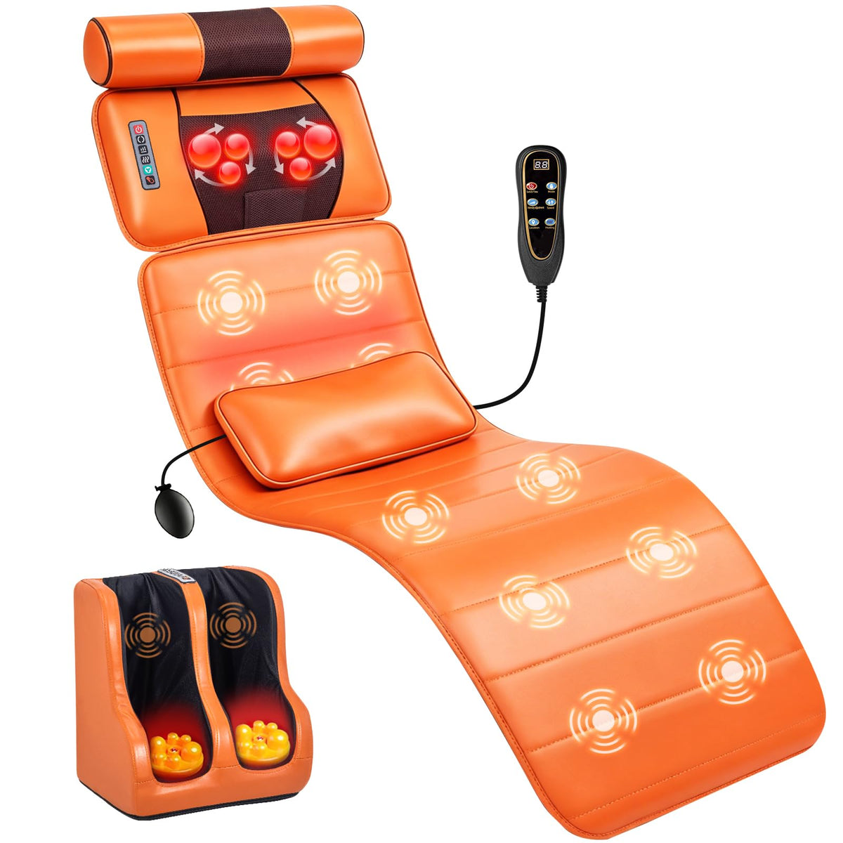 Full Body Massage Mat with Calf Vibration and Foot Massager W7028