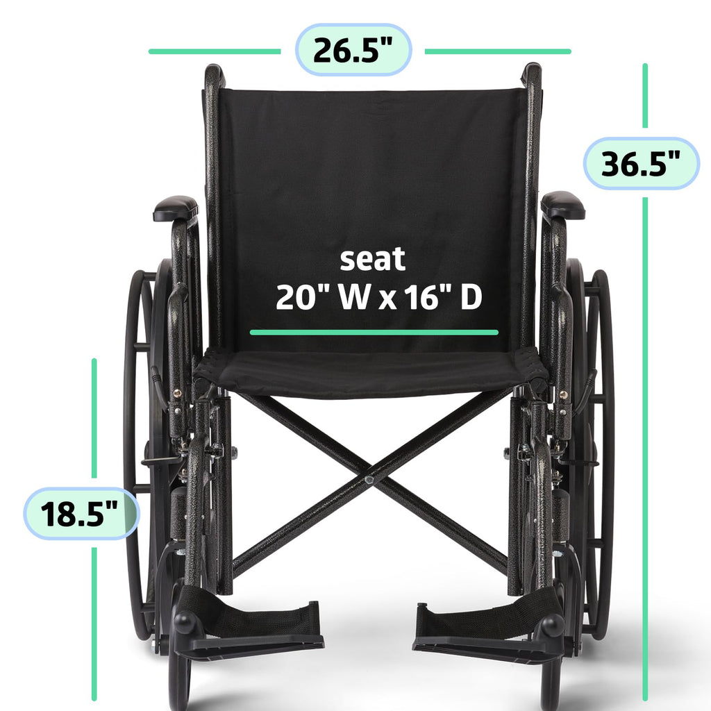 Folding Wheelchair with Swing-Back Desk-Length Arms and Swing-Away Footrests K768096