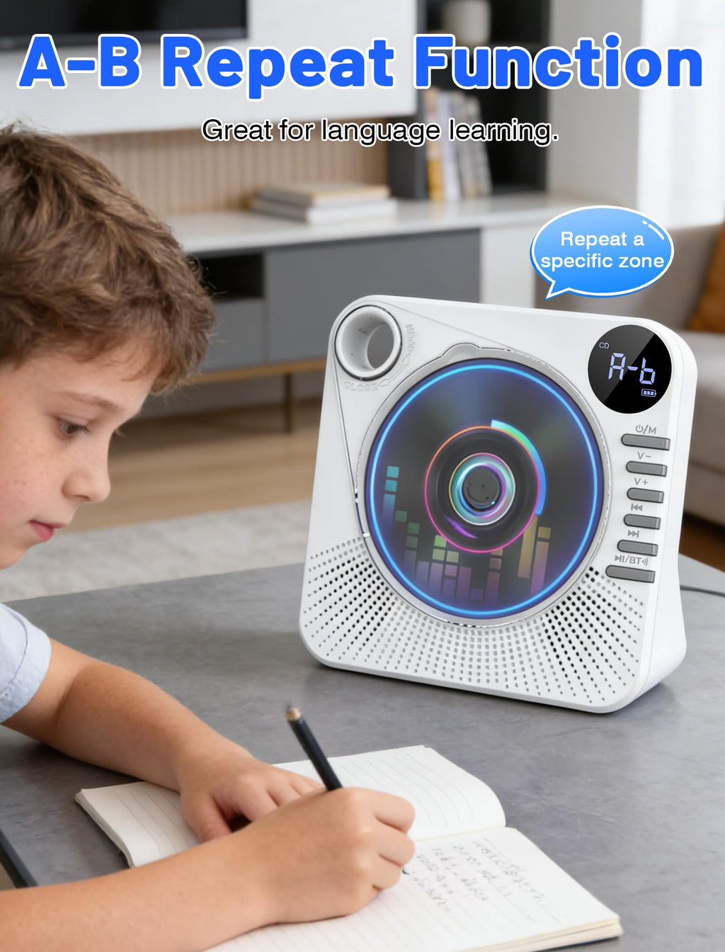 Portable CD Player with Speakers G13971