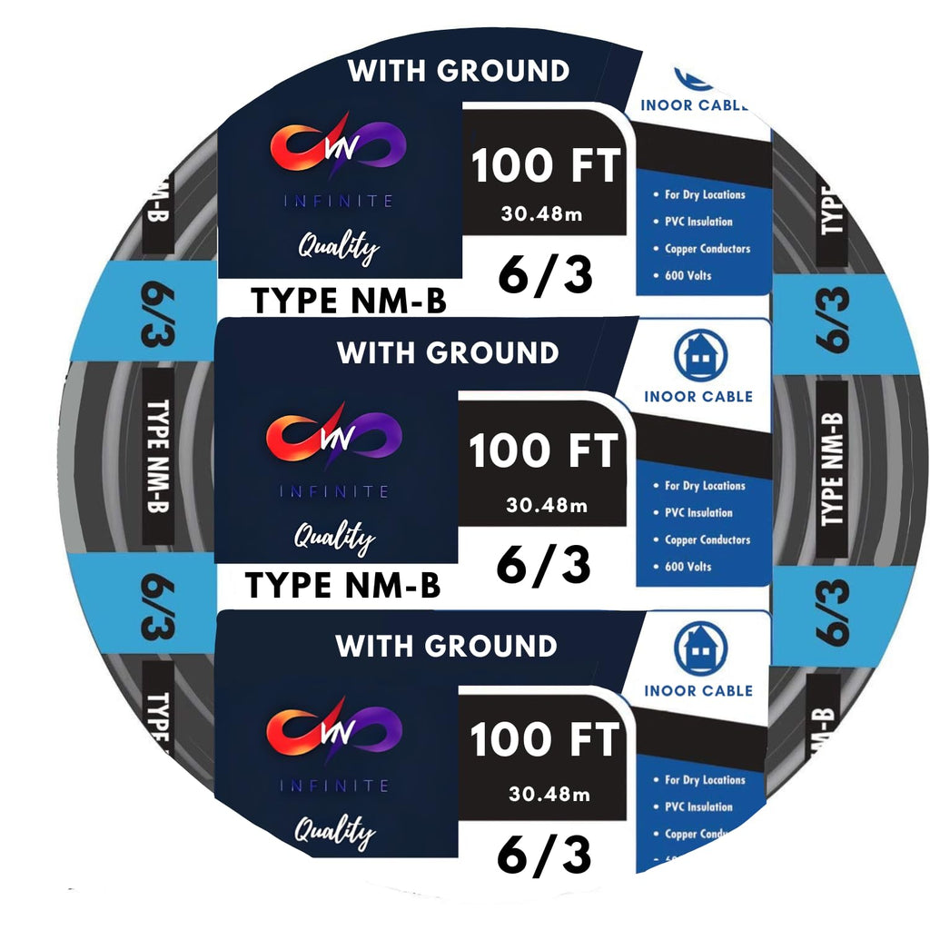 Black 100 Ft Non-Metallic Sheathed Cable Y19213