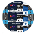 Black 100 Ft Non-Metallic Sheathed Cable Y19213