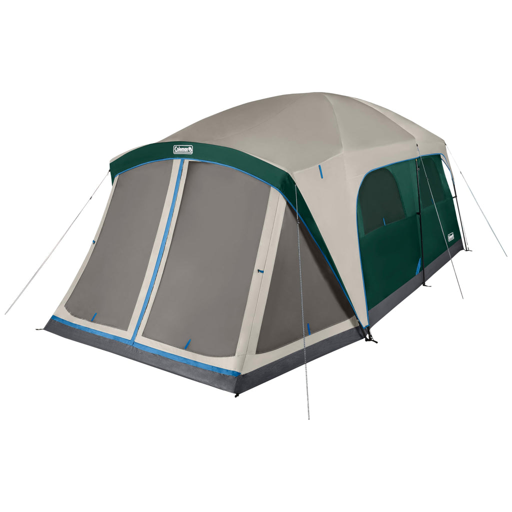 Camping Tent with Rainfly & Screened Porch, Weatherproof Family Tent Fits 4 Queen-Sized Airbeds V64295
