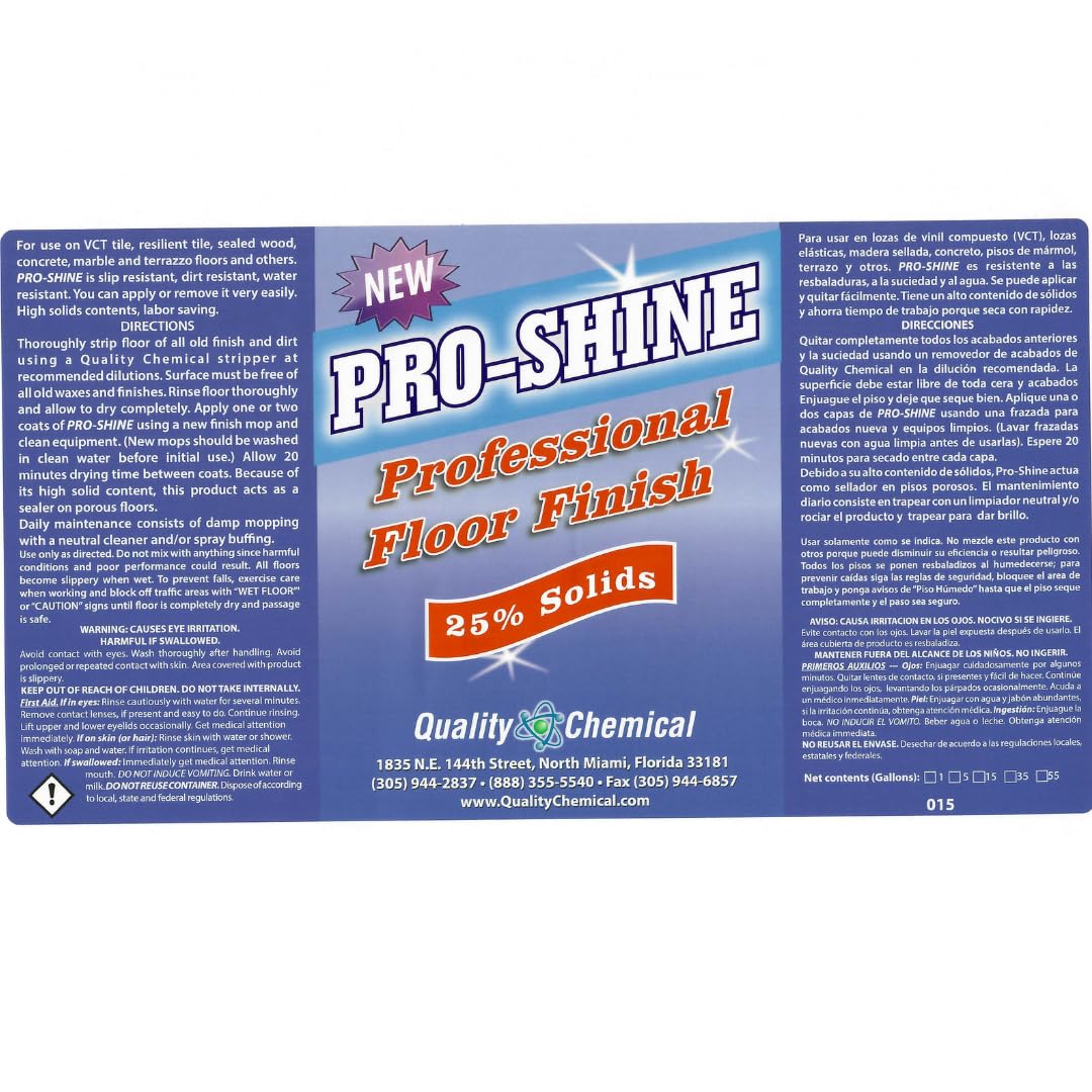 Wet-Look Floor Finish Wax 128 oz U246478